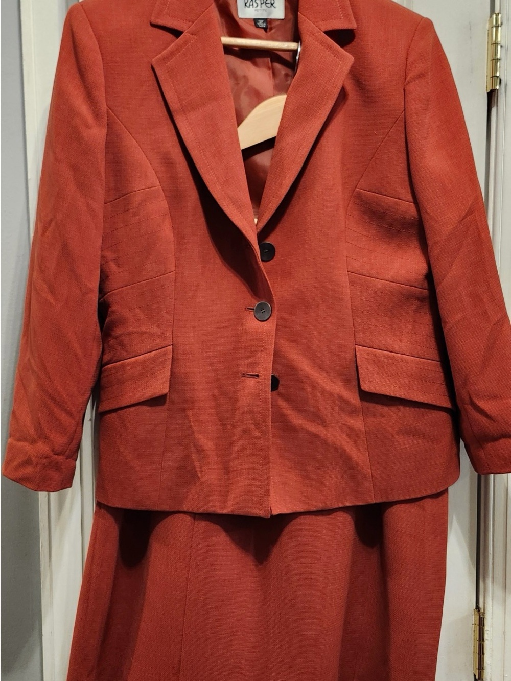 Kasper Women's Burnt Orange Tailored Blazer